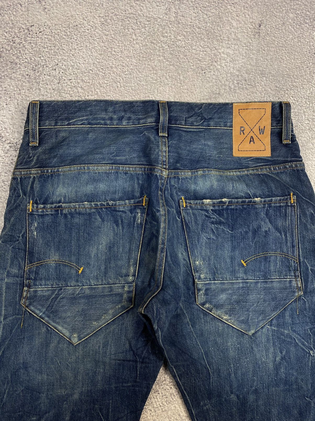G-Star G-Star Raw Selvedge New Radar RE TP Tapered Fit Denim Jeans Size US 32 / EU 48 - 9 Thumbnail