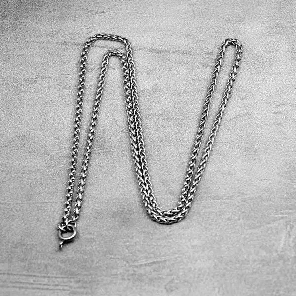 Jewelry Stainless Steel Cable Keel Chain Necklace Size ONE SIZE - 7 Thumbnail