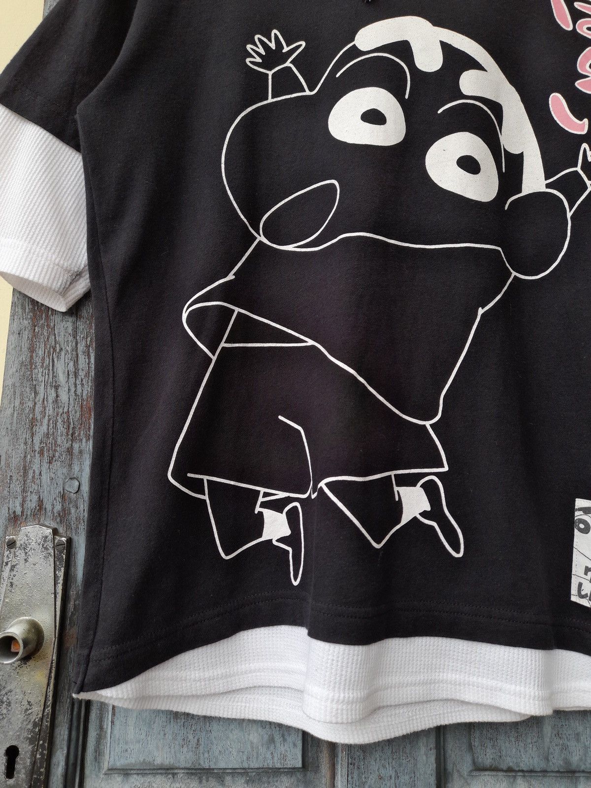 Japanese Brand Crayon Shincan Double Layer Hoodie Japanese Vintage Style Size US M / EU 48-50 / 2 - 6 Thumbnail