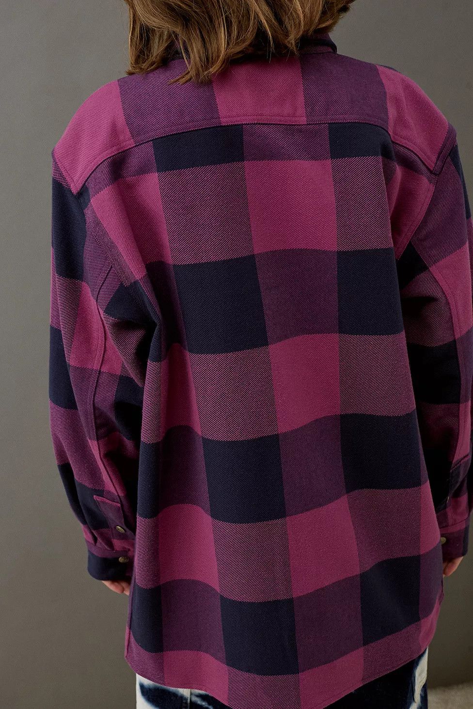 Stan Ray Stan Ray Flannel Shirt Jacket Purple Check Small Size US S / EU 44-46 / 1 - 14 Thumbnail