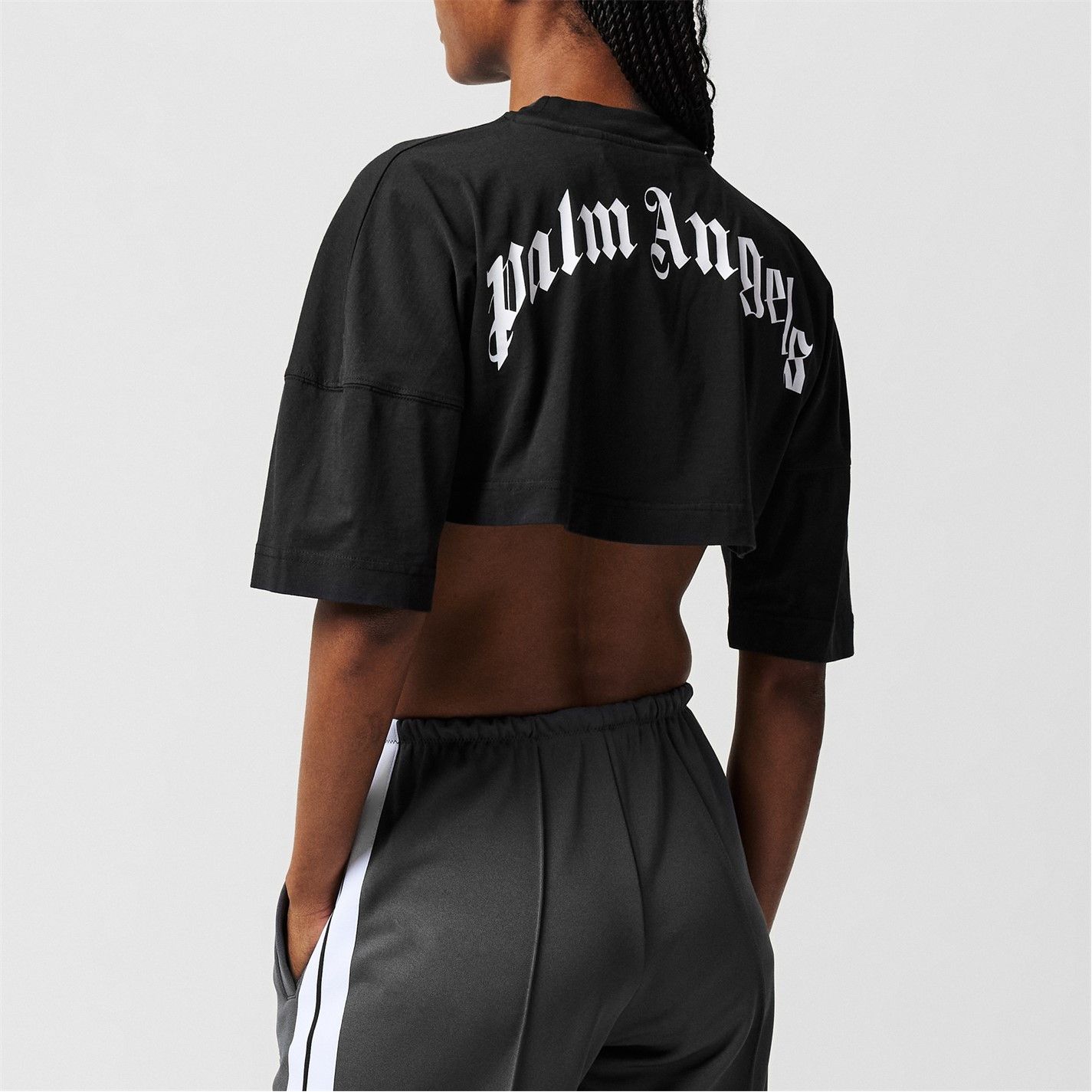 Palm Angels o1g2r1mq0325 Logo Crop T-Shirt in Black Size XL / US 12-14 / IT 48-50 - 5 Thumbnail