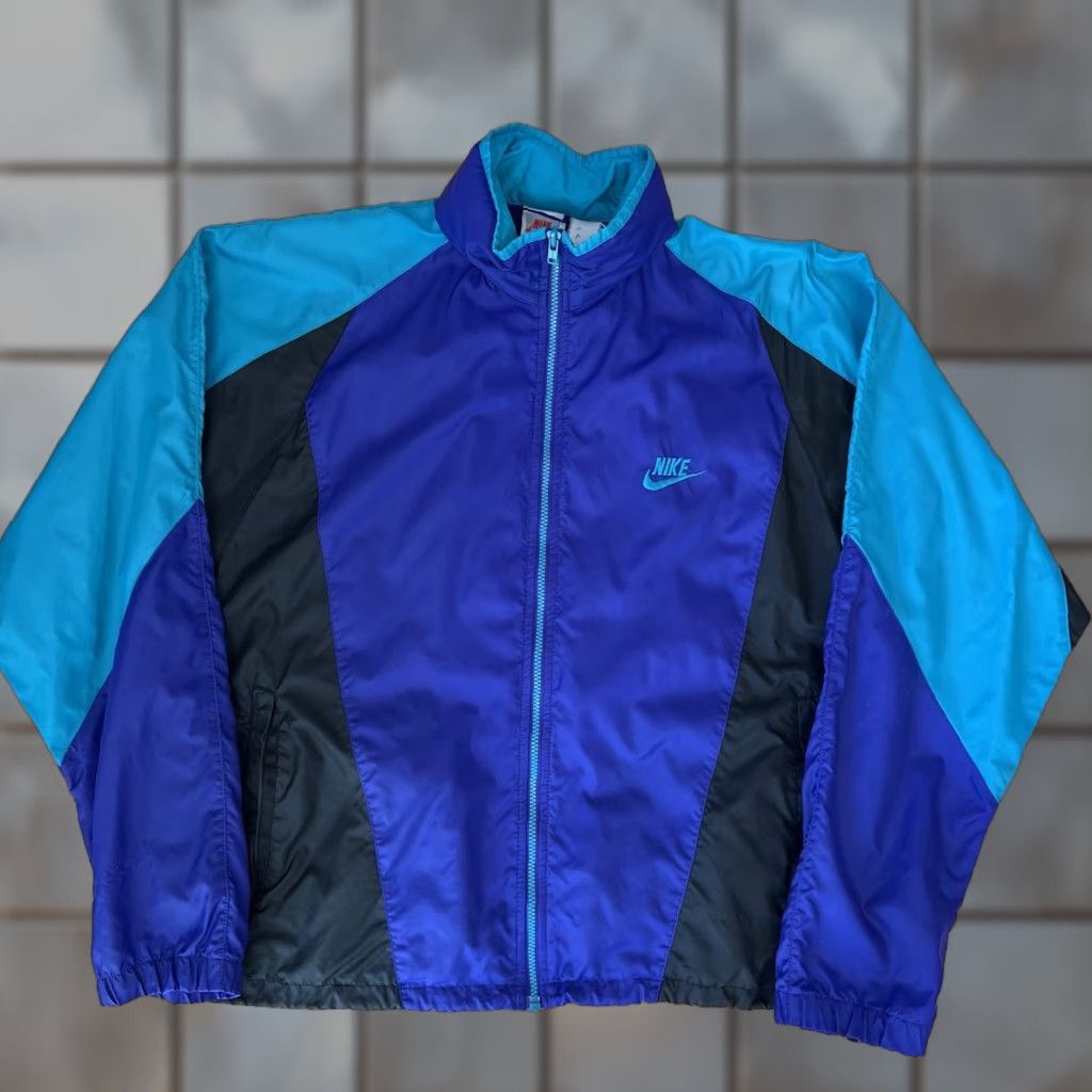 Nike Vintage Nike Windbreaker Small Purple Black 90s Oregon Sportswear Swoosh Jacket Men Small Purple 90s Nike Windbreaker Size US S / EU 44-46 / 1 - 1 Thumbnail