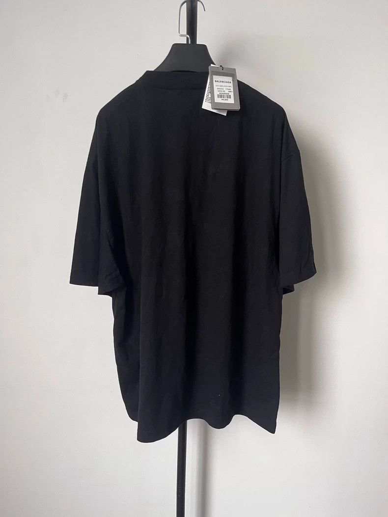 Balenciaga Balenciaga Monogrammed Crew Neck Short Sleeve Drop Sleeve Size XS / US 0-2 / IT 36-38 - 2 Thumbnail