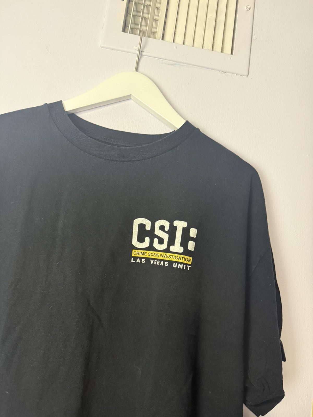 Vintage Black Vintage CSI Tee Shirt Size XL Tv Show Size US XL / EU 56 / 4 - 2 Thumbnail