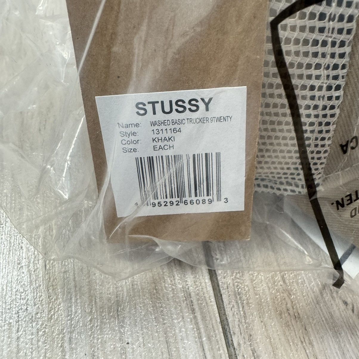 Stussy Stussy New Era 9Twenty Basic Trucker Mesh Khaki Hat Size ONE SIZE - 8 Thumbnail