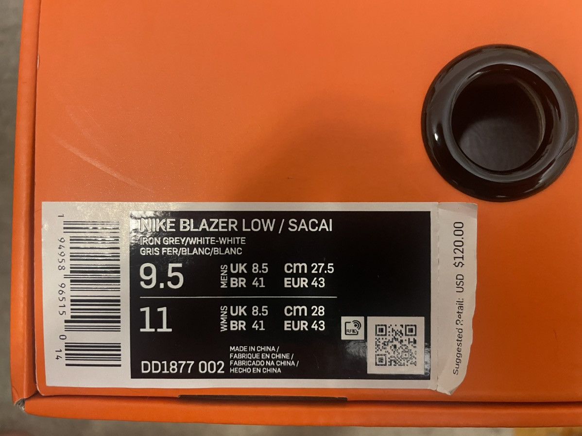 Nike × Sacai Sacai Blazer Low Nike Size US 9.5 / EU 42-43 - 8 Thumbnail
