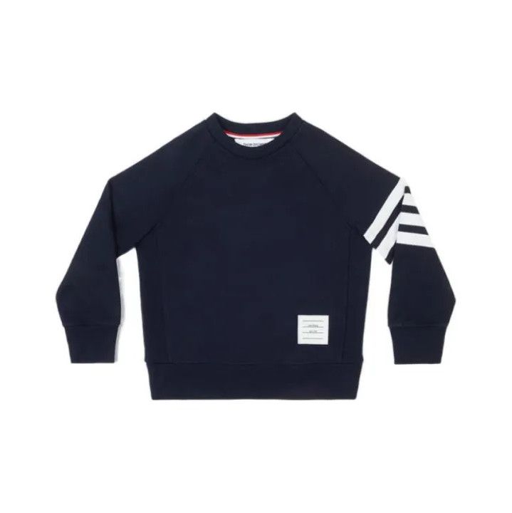 Thom Browne Thom Browne Kids' Navy Crewneck Sweatshirt Size US M / EU 48-50 / 2 - 1 Thumbnail