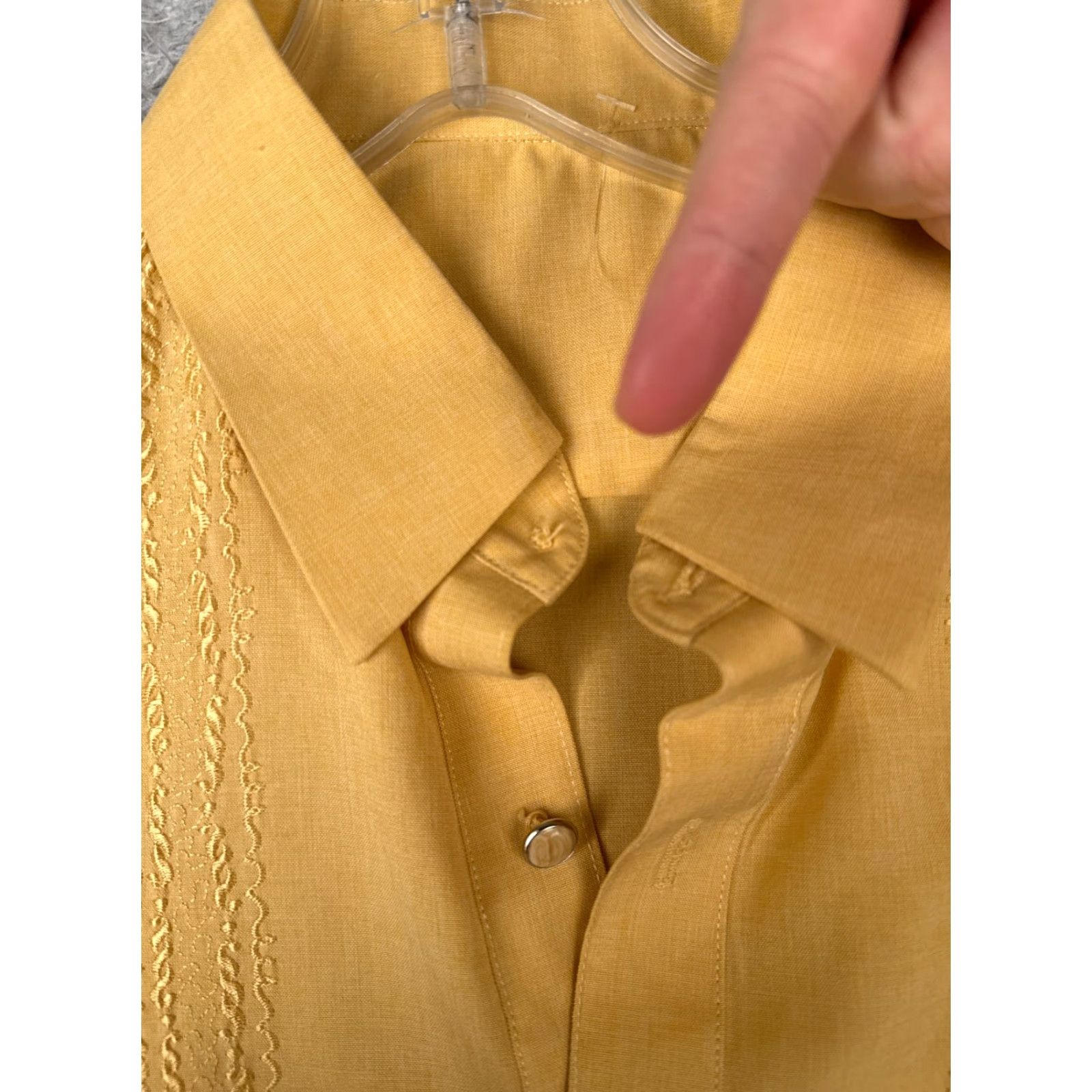 Ralph Lauren Ralph Lauren Shirt Men L Yellow Long Sleeve Henley Cotton Jersey Button Up Embroidered Logo Classic Sports 90s Mens Size US L / EU 52-54 / 3 - 7 Thumbnail