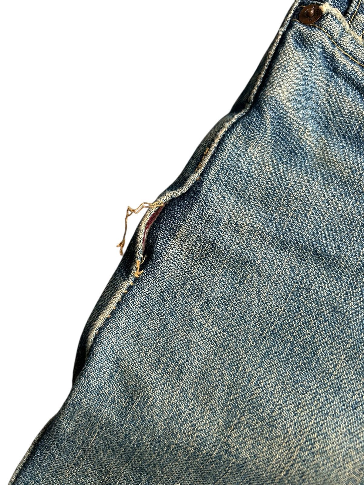 Japanese Brand × Kapital × Vintage Vintage Edwin Selvedge Distressed Punk Grunge Denim Jeans Size US 30 / EU 46 - 6 Thumbnail