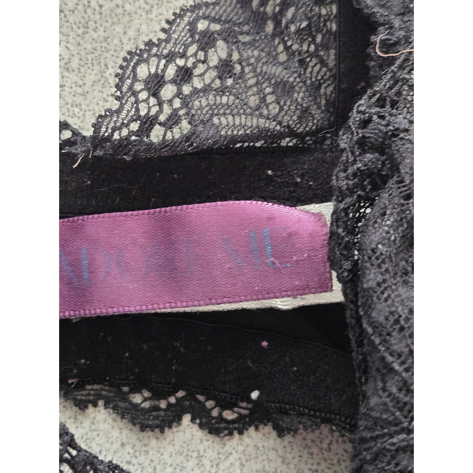 Other Adore Me Black Underwire Full Lace Bra 38G Lightweight Comfy Size 4XL / US 24-26 - 3 Thumbnail