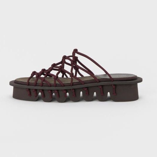 image of Hender Scheme Rope Sandals in Black, Men's (Size 11)