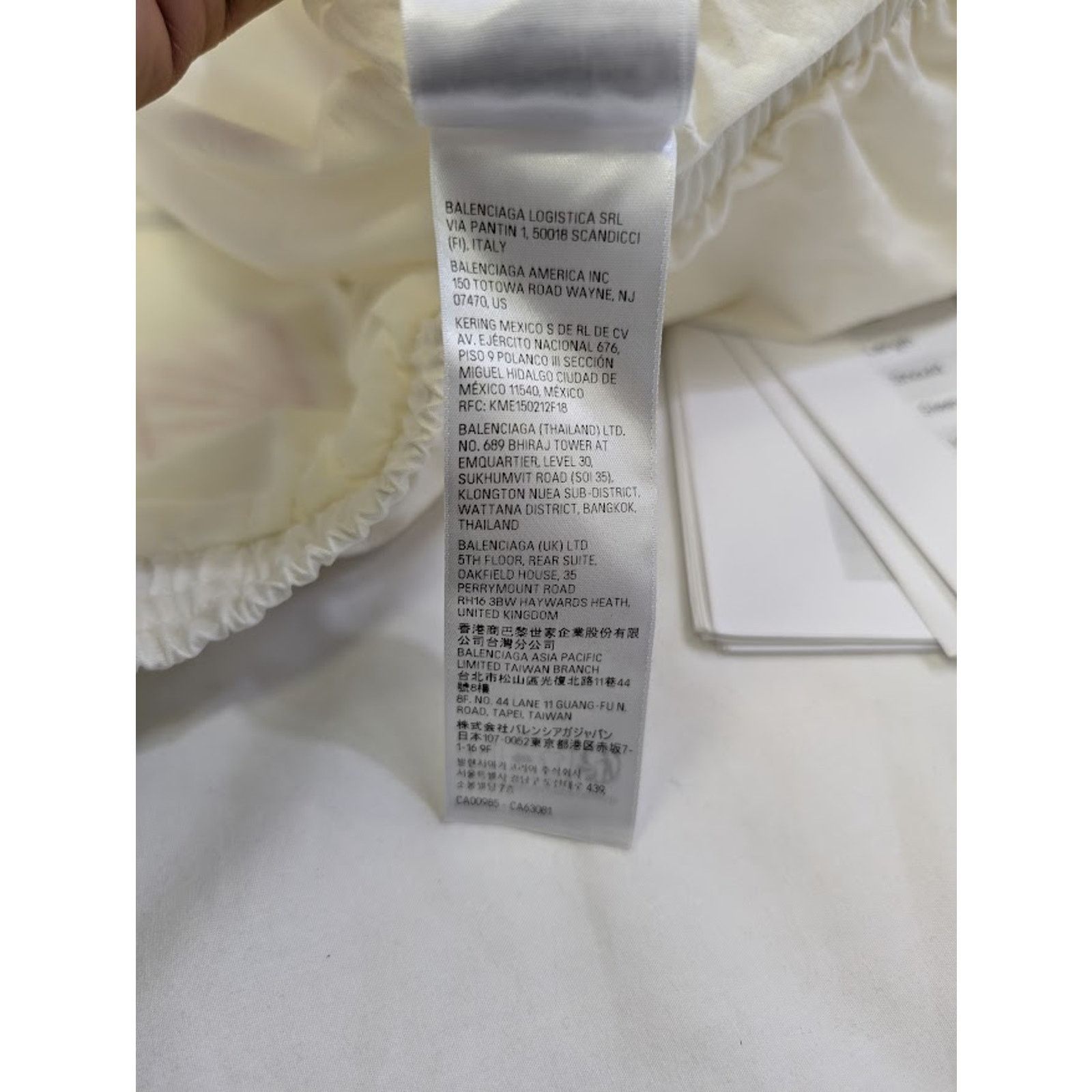 Balenciaga o1rshd1 Micro Cotton Canvas Top League Tracksuit Jacket Size US XXS / EU 40 - 20 Thumbnail