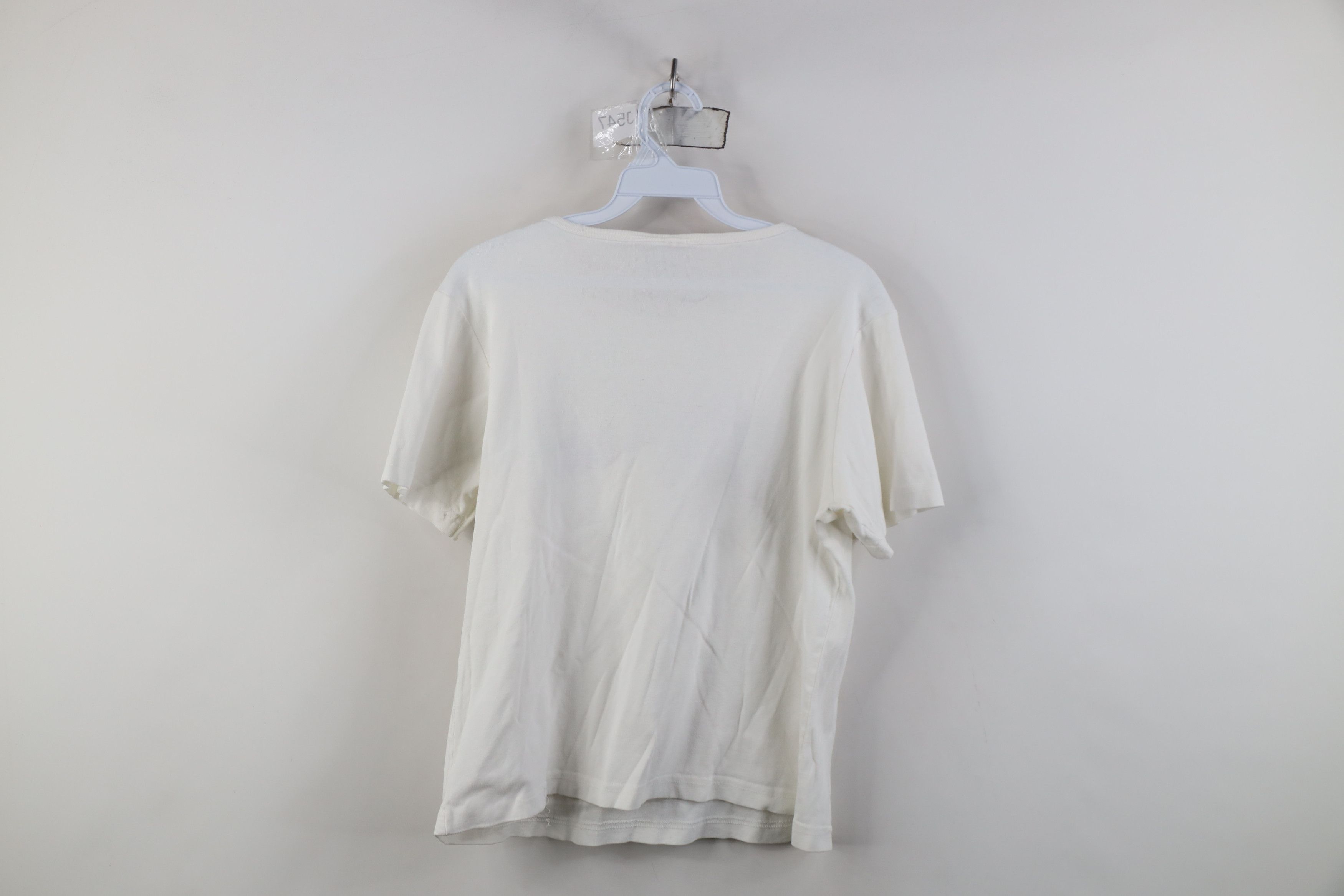 Vintage Vintage 90s Planet Hollywood Cropped Ribbed Knit T-Shirt USA Size US L / EU 52-54 / 3 - 12 Thumbnail