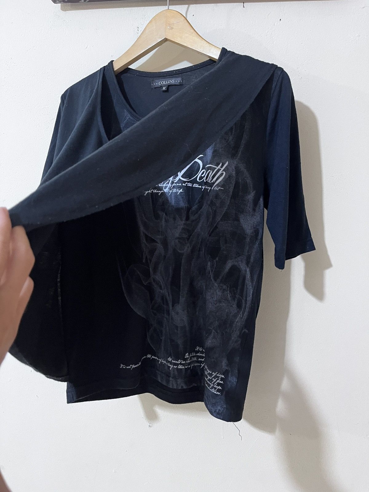Japanese Brand Collins Double layer Asyemmetric Smoke death Size US M / EU 48-50 / 2 - 2 Thumbnail