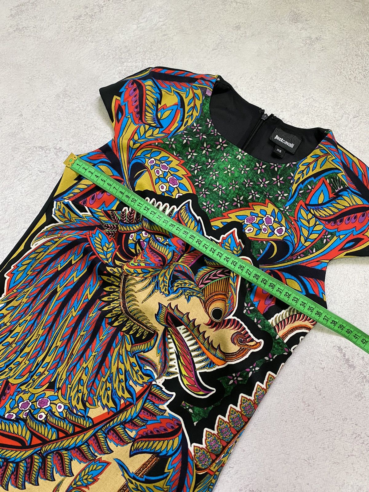 Roberto Cavalli Just Cavalli Multicolor Animal Print Mini Dress Size XS Size XS / US 0-2 / IT 36-38 - 13 Thumbnail