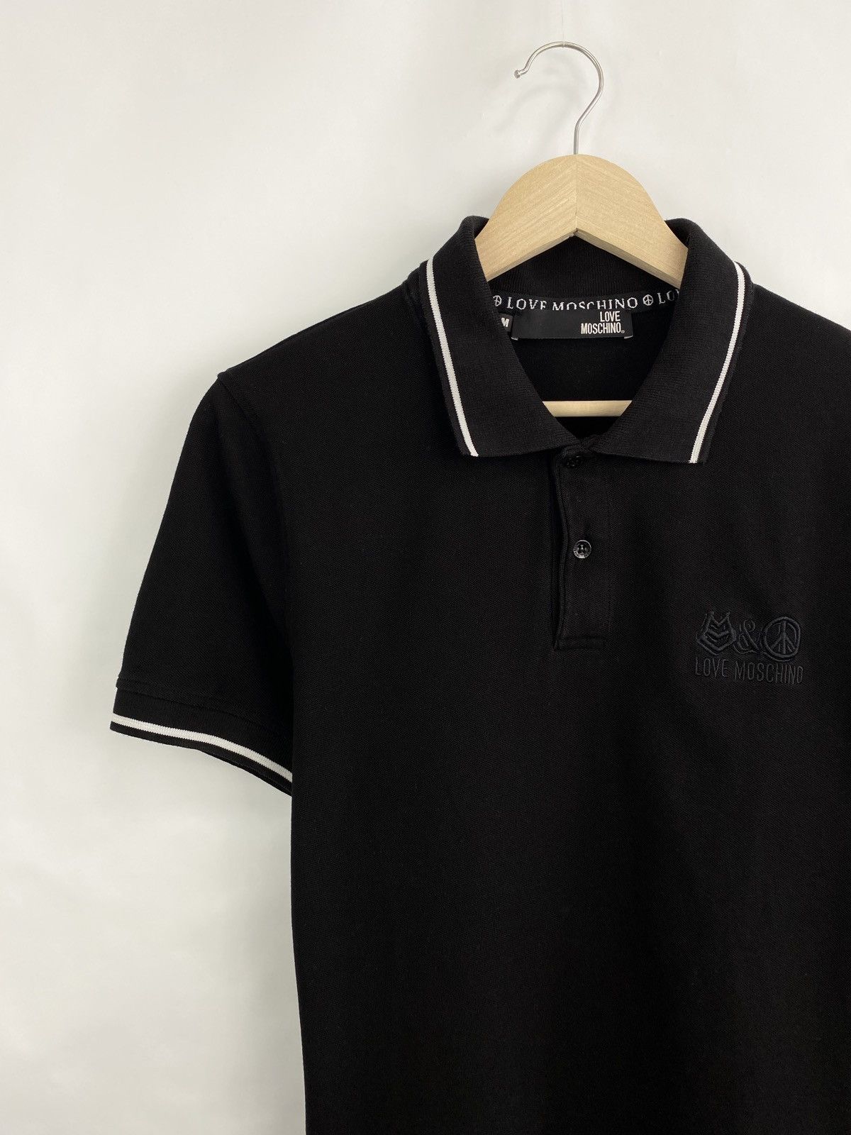 Moschino 🇮🇹 Y2K Love Moschino Polo T-Shirt Rare Retro Hype Size US M / EU 48-50 / 2 - 2 Thumbnail