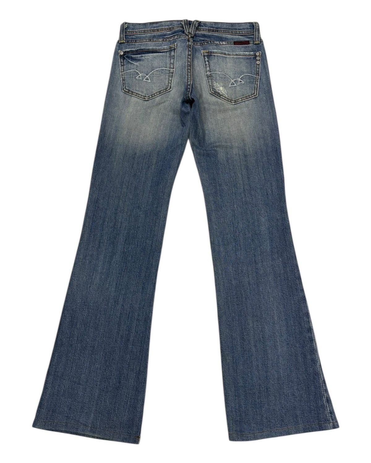 MR & MRS ITALY × Miss Me Vintage Flared Jeans Miss Me Bootcut Distressed Denim Jeans Size 28" / US 6 / IT 42 - 2 Thumbnail