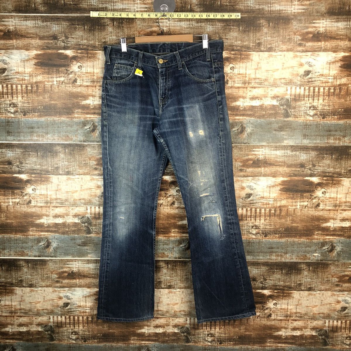 Levi's DL Levis Blue Distressed Denim Pants #C307 Size US 32 / EU 48 - 1 Thumbnail