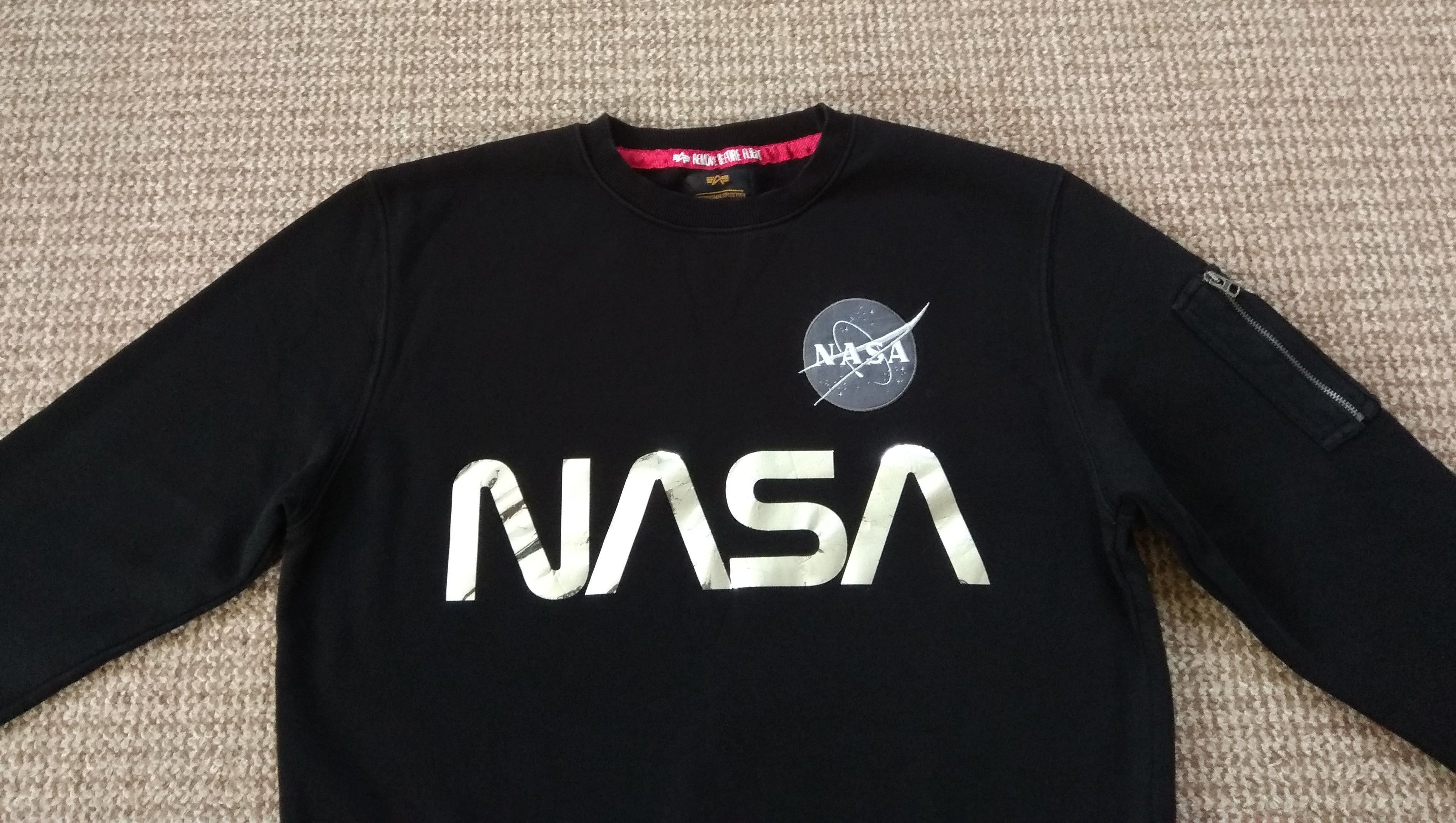 Alpha Industries × NASA Alpha Industries NASA Sweatshirt USA Flag Size US L / EU 52-54 / 3 - 5 Thumbnail