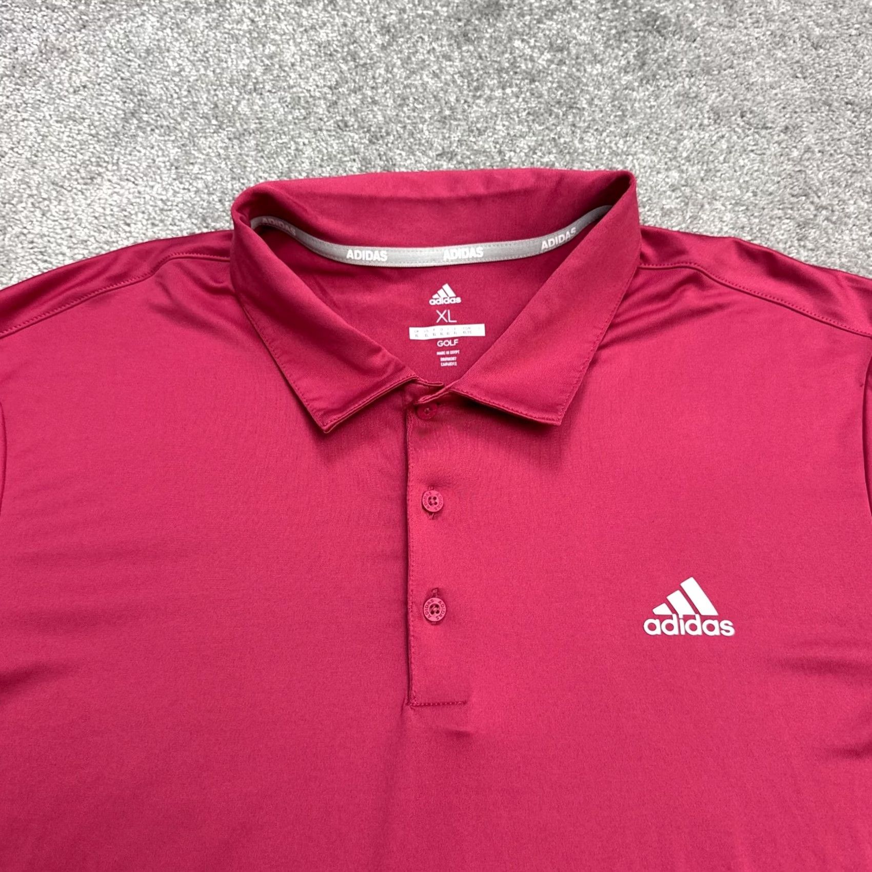Adidas Adidas Golf Polo Shirt Mens XL Pink Raspberry Short Sleeve Activewear Shirt Size US XL / EU 56 / 4 - 3 Thumbnail