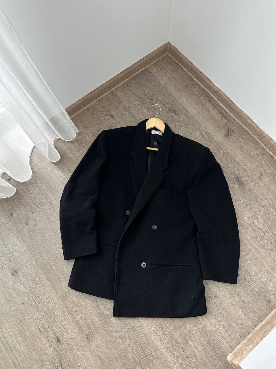 Boggi × Vintage Vintage Bogie Wool Coat Black Cashmere Black Jacket Size US M / EU 48-50 / 2 - 14 Thumbnail