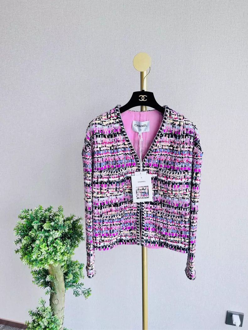 Chanel Chanel Multicolor Knit Jacket - dmc Size US M / EU 48-50 / 2 - 1 Thumbnail
