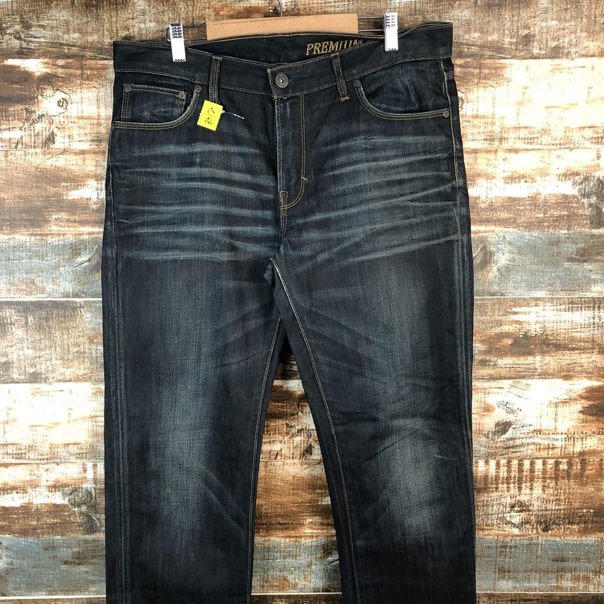 Gap DL Gap Black Denim Jeans Pants #C148 Size US 33 - 2 Thumbnail