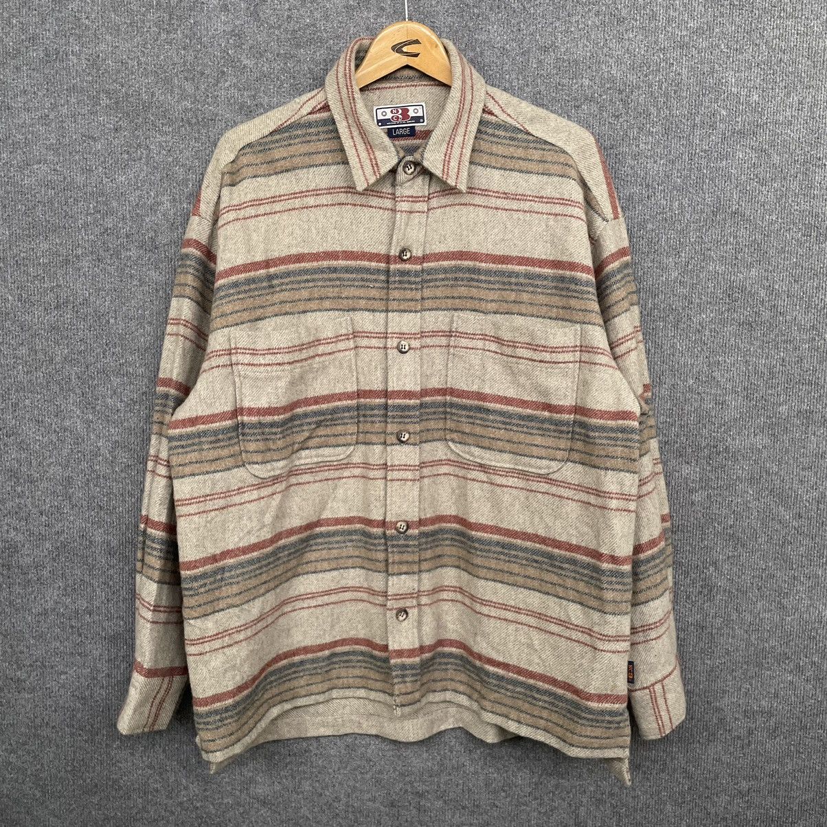 Nigel Cabourn × Vintage Vintage Nigel Cabourn Stripes Wool Jacket Size US L / EU 52-54 / 3 - 1 Thumbnail