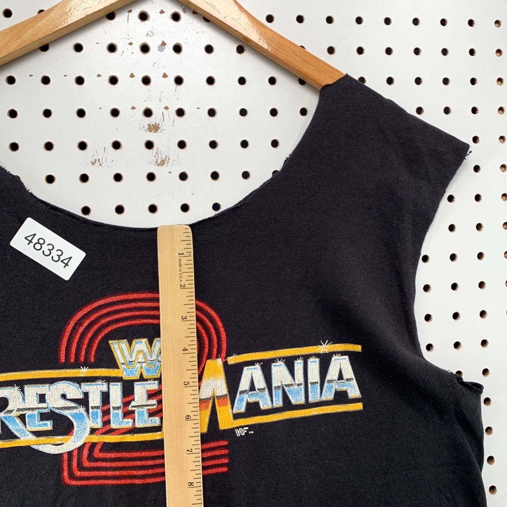 Vintage VINTAGE WWF WrestleMania 2 Tank Top Mens XL Black Muscle Tee Sleeveless Graphic Tee 80s Size US XL / EU 56 / 4 - 6 Thumbnail