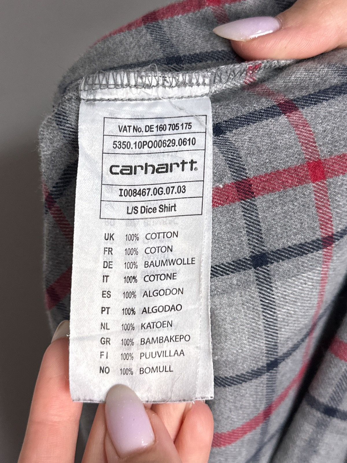 Carhartt Carhartt Long Sleeve Dice Plaid Shirt Size US L / EU 52-54 / 3 - 7 Thumbnail