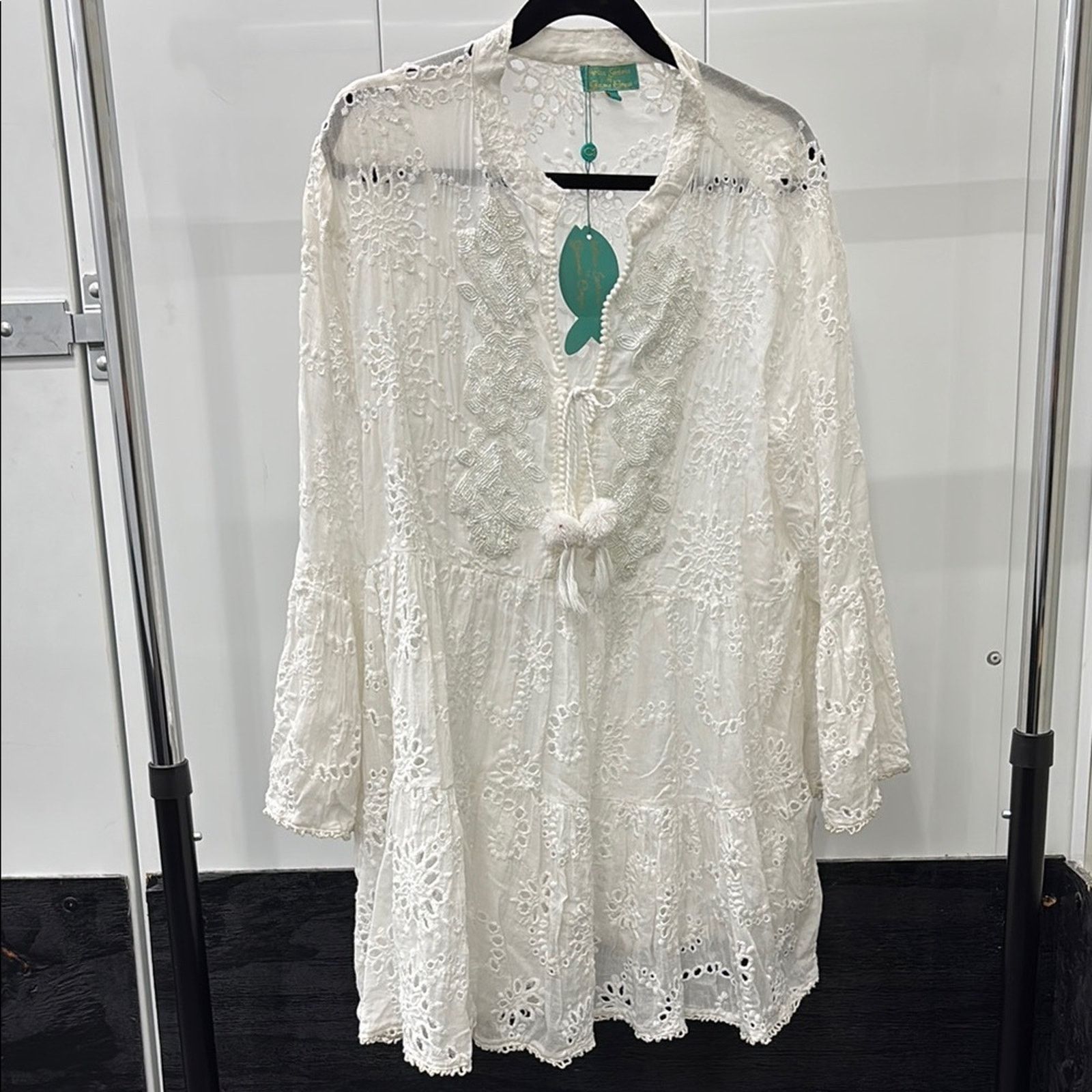 Other NWT Antica Sartoria Elegant White Lace Dress Size XL Size XL / US 12-14 / IT 48-50 - 5 Thumbnail