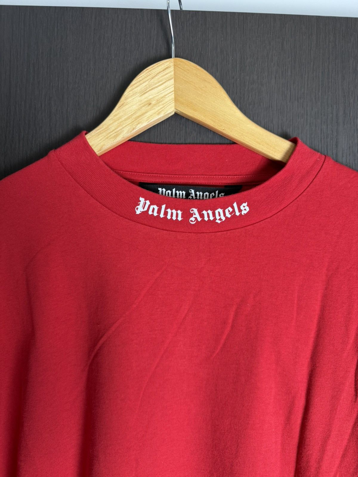 Palm Angels Palm Angels Red Logo Longsleeve T-shirt *NEW* Size US XL / EU 56 / 4 - 3 Thumbnail