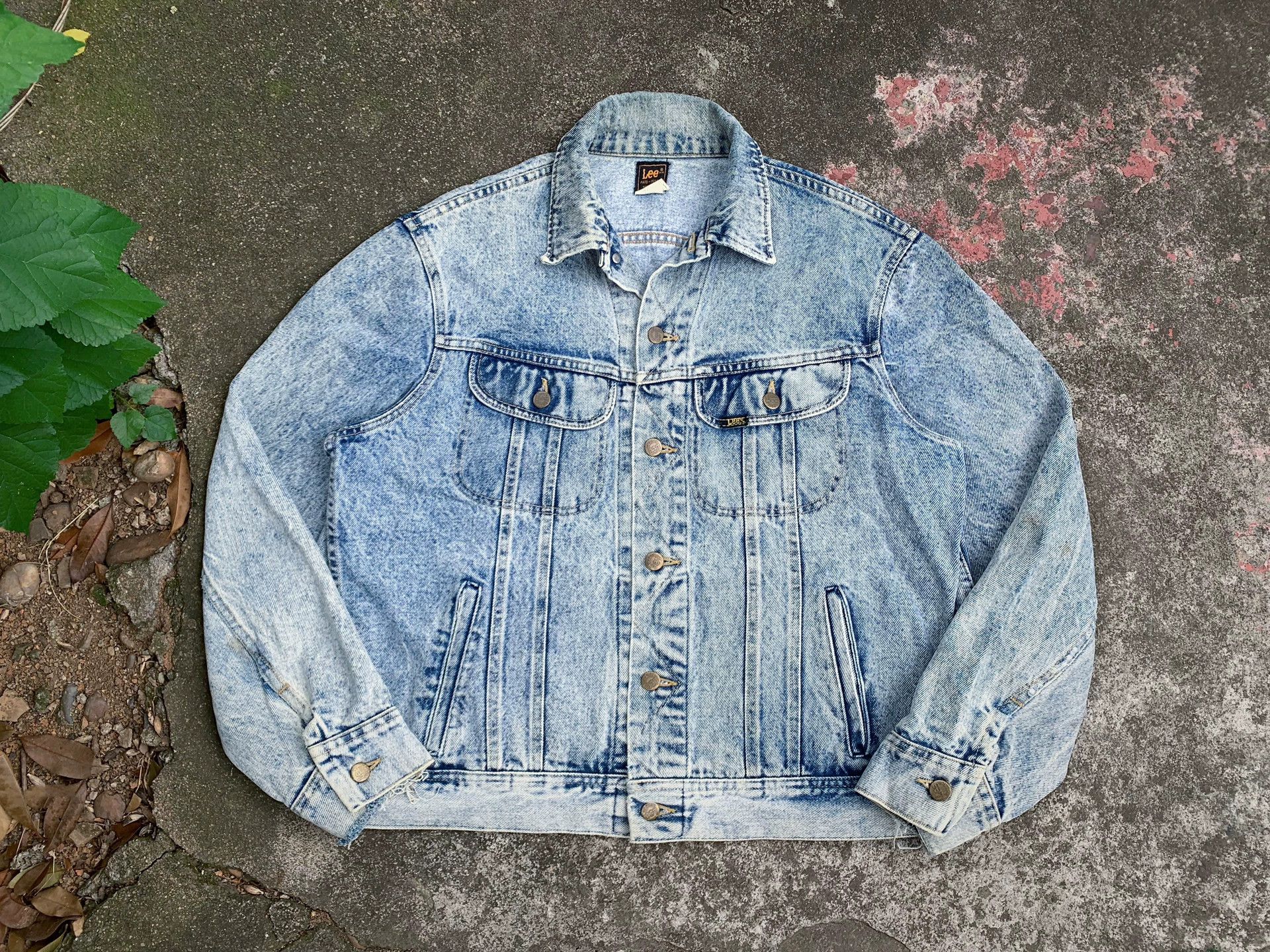 Vintage Vintage Lee 80s Denim Jacket Size US M / EU 48-50 / 2 - 1 Thumbnail