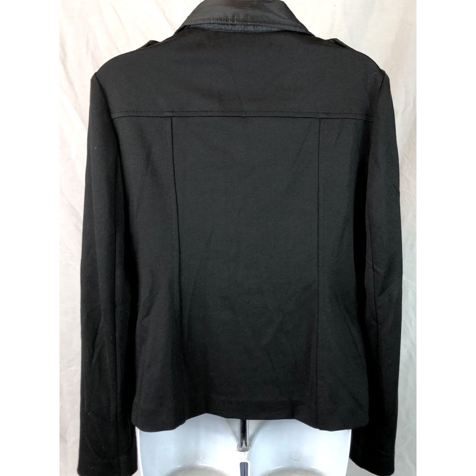 Jones New York Jones NY Jacket S Blk Quilted Puffer Winter Double Button Notch Collar Outdoor Size S / US 4 / IT 40 - 5 Thumbnail