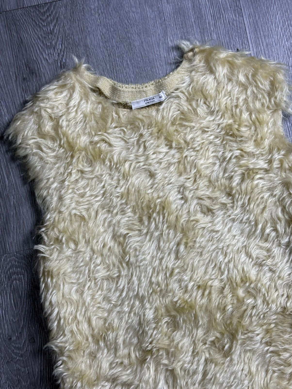 Prada Runway SS07 Prada - Fur Blended Elasthine Vest Size S / US 4 / IT 40 - 5 Thumbnail