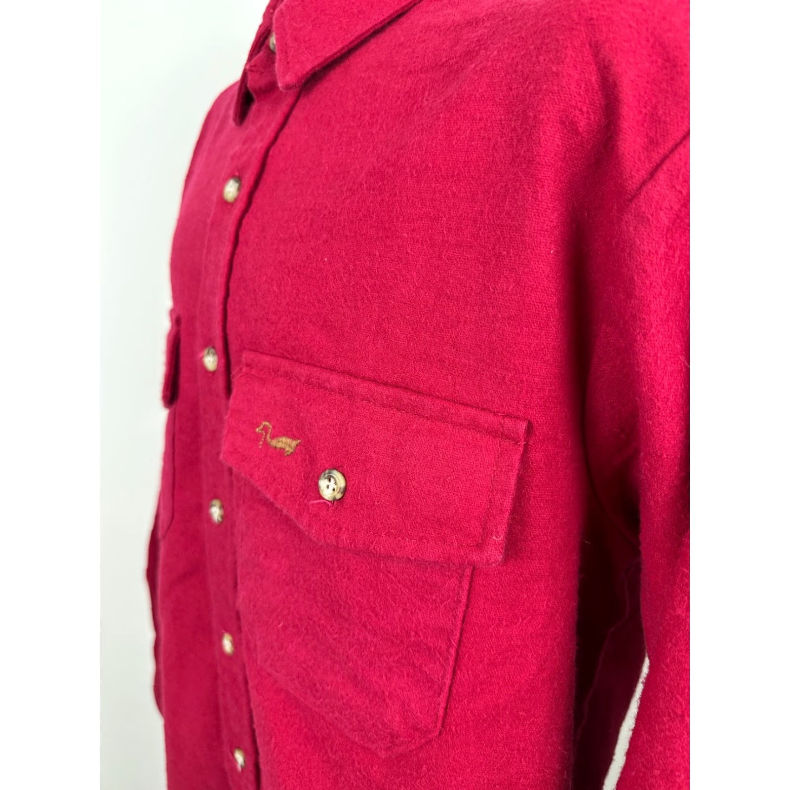 Lumberjack VINTAGE Duxbak Chamois Flannel Shirt XL Red Heavy Cotton Lumberjack Work Mens Size US XL / EU 56 / 4 - 7 Thumbnail
