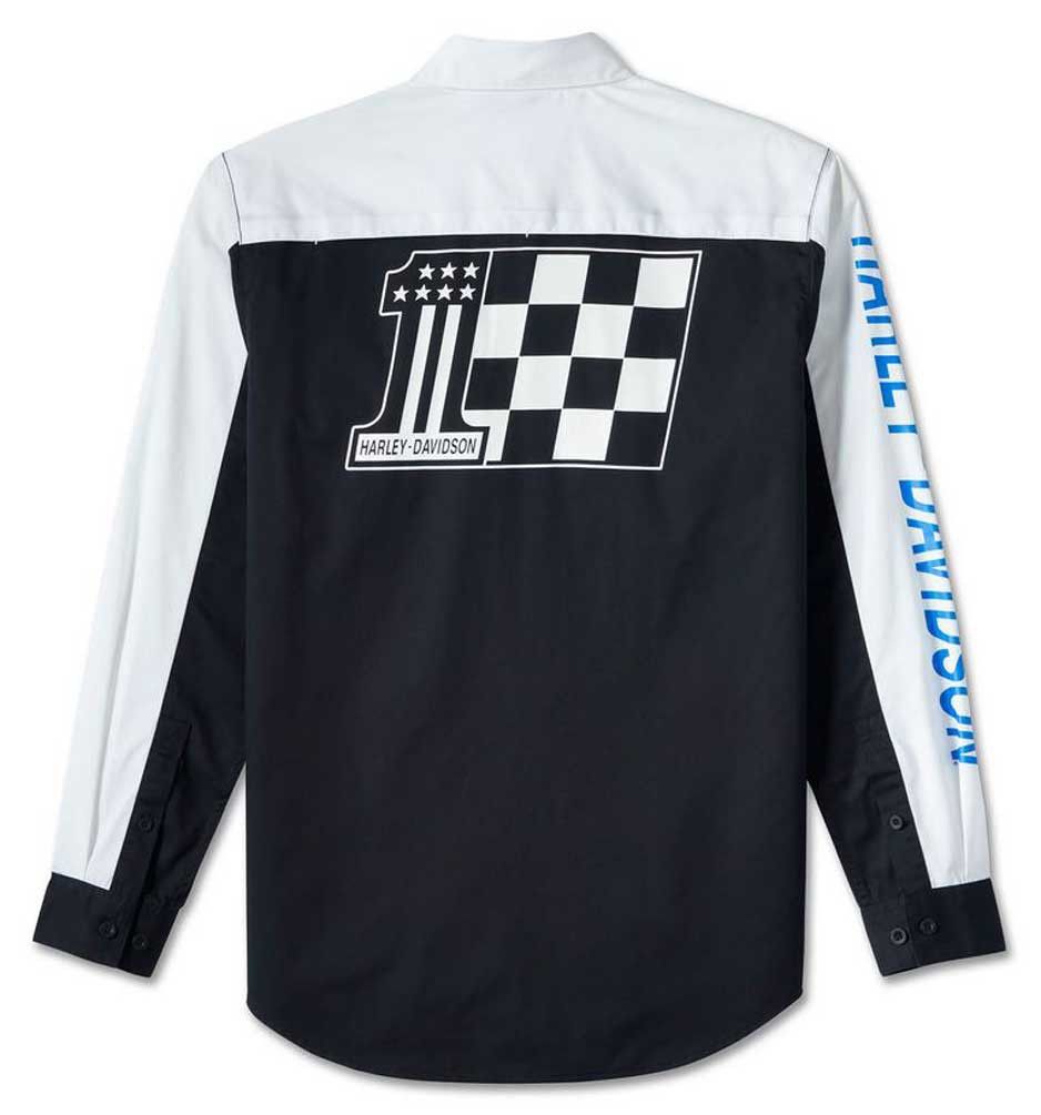 Harley Davidson Harley-Davidson Mens #1 Victory Colorblock Long Sleeve Shirt Size US M / EU 48-50 / 2 - 2 Thumbnail