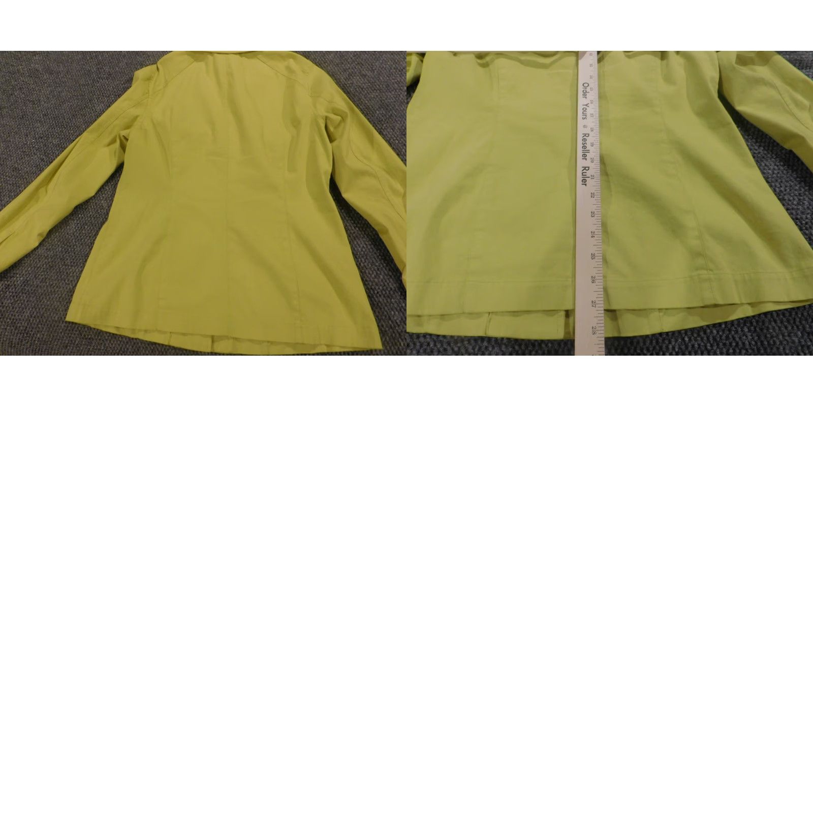 Vintage Elliot Lauren Womens Jacket 10 Green Button Zip Casual Knit Cotton Blend Lining Polyester Mid-Length Black? Green? Size L / US 10 / IT 46 - 9 Thumbnail