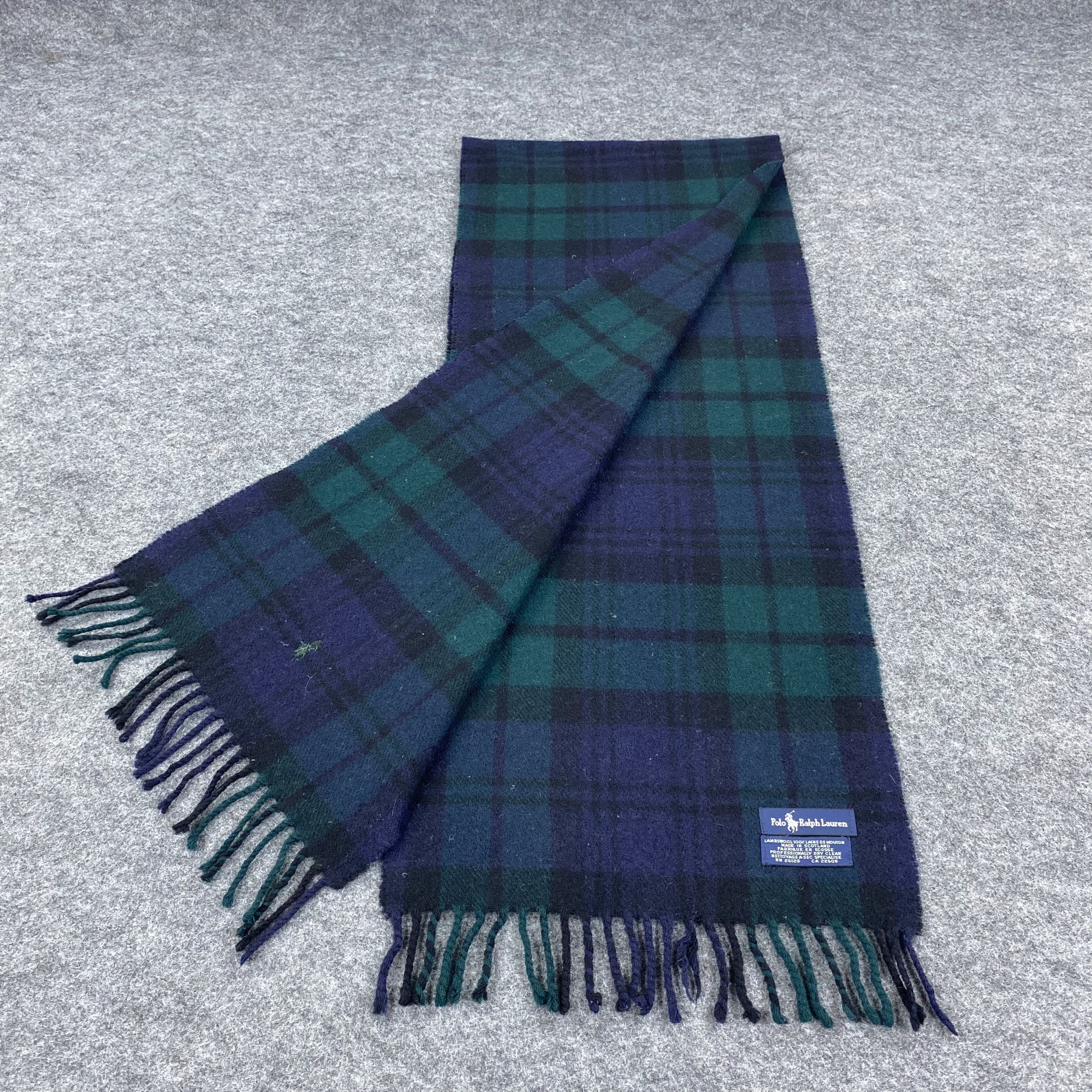 Polo Ralph Lauren × Vintage GF10112 Polo Ralph Lauren Scarf Neck Wear Muffler Nova Check Size ONE SIZE - 3 Thumbnail