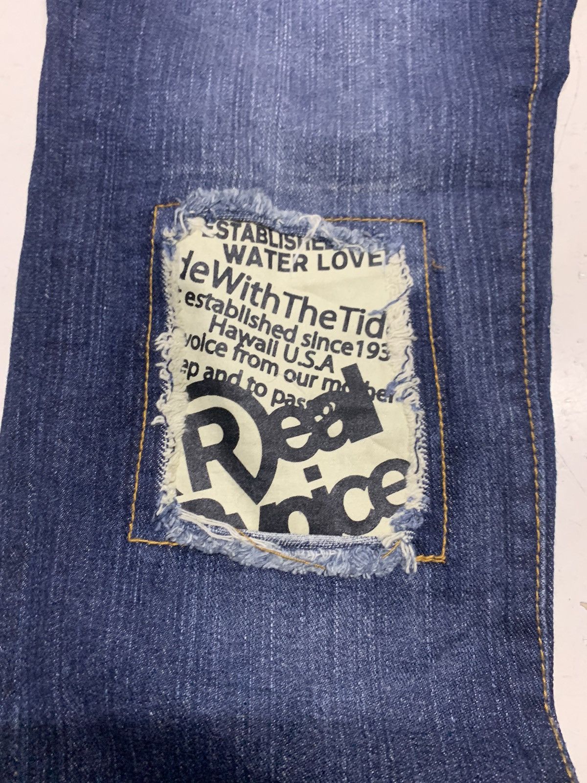Other Real bvoice denim distressed and patchwork Size US 31 - 10 Thumbnail
