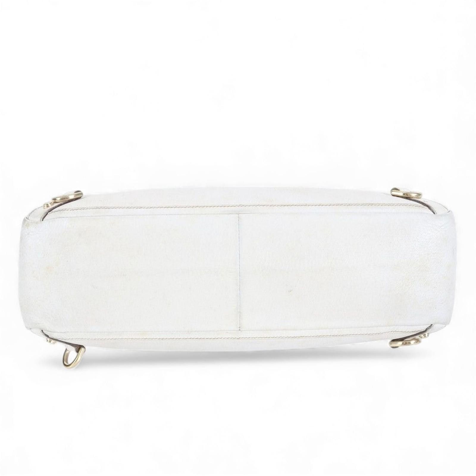 Gucci Gucci - White Leather Tote Bag Size ONE SIZE - 9 Thumbnail