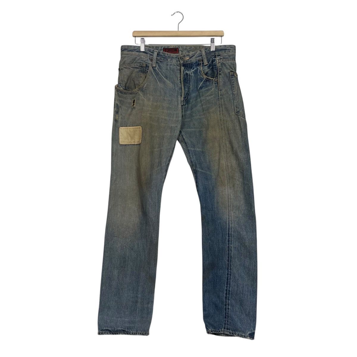 Johnbull Vintage Johnbull Distressed Rare Workers Denim Jeans Size US 36 / EU 52 - 1 Thumbnail