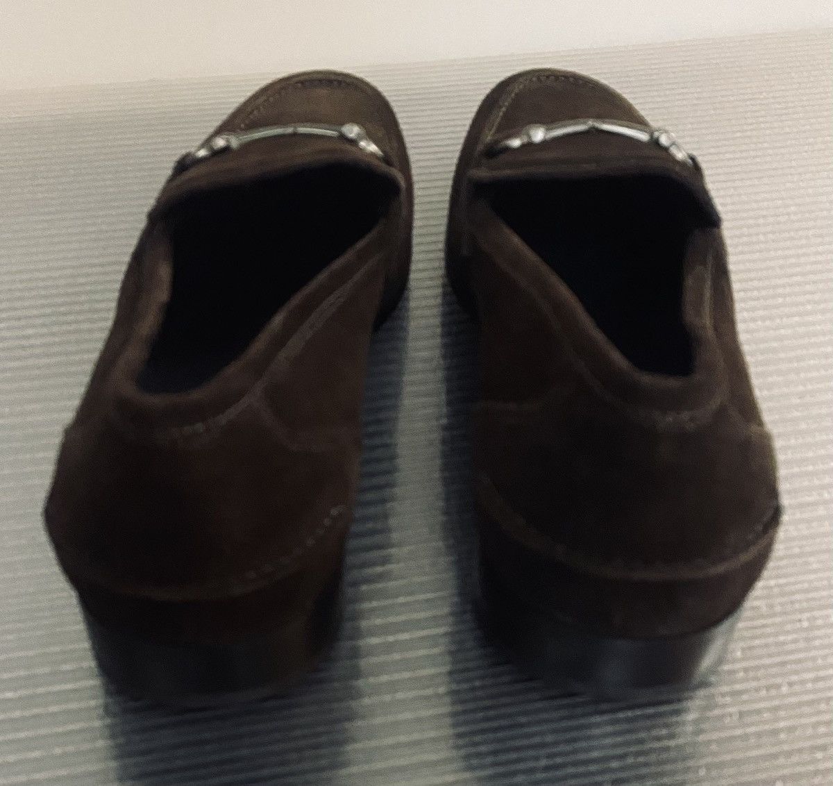 Salvatore Ferragamo Ferragamo new chocolate buc suede tapas loafer 9 D NEW Size US 9 / EU 42 - 6 Thumbnail