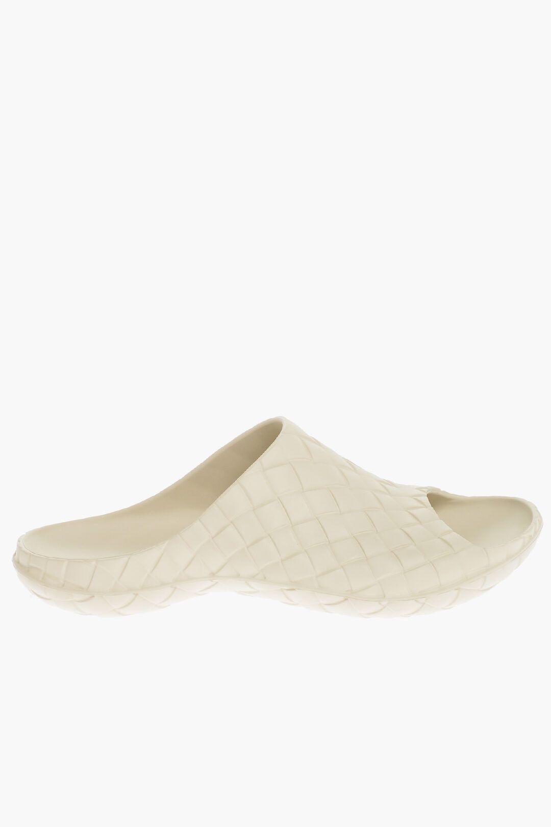 image of Bottega Veneta Og1Mm0424 Braided Rubber Slippers In Beige, Men's (Size 7)