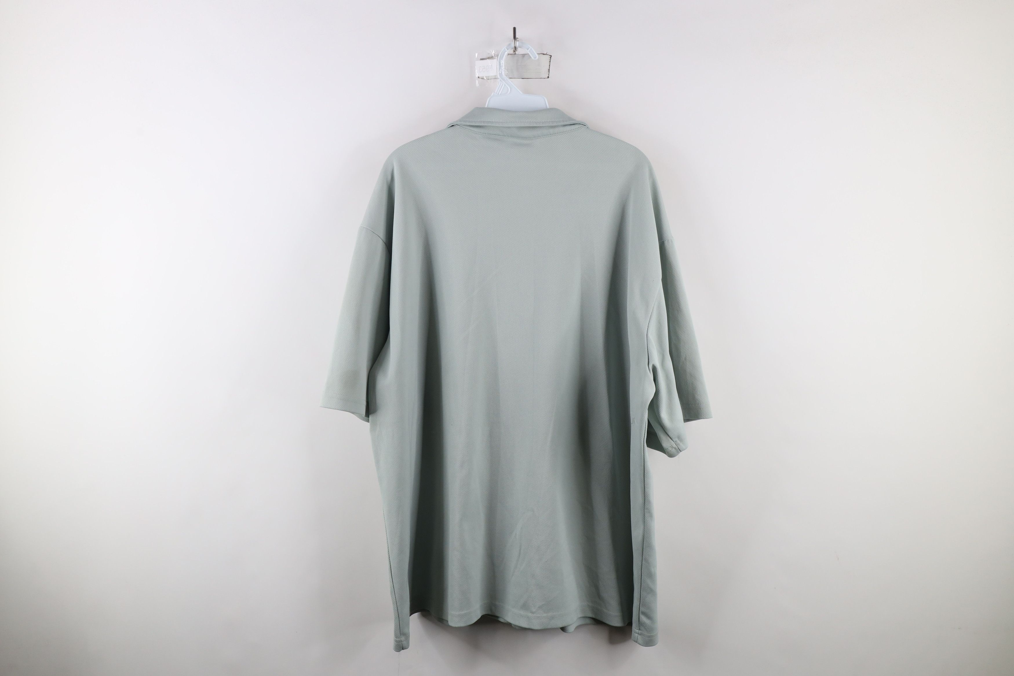 Vintage Vintage 90s Short Sleeve Bowling Button Shirt Gray USA Size US XL / EU 56 / 4 - 12 Thumbnail