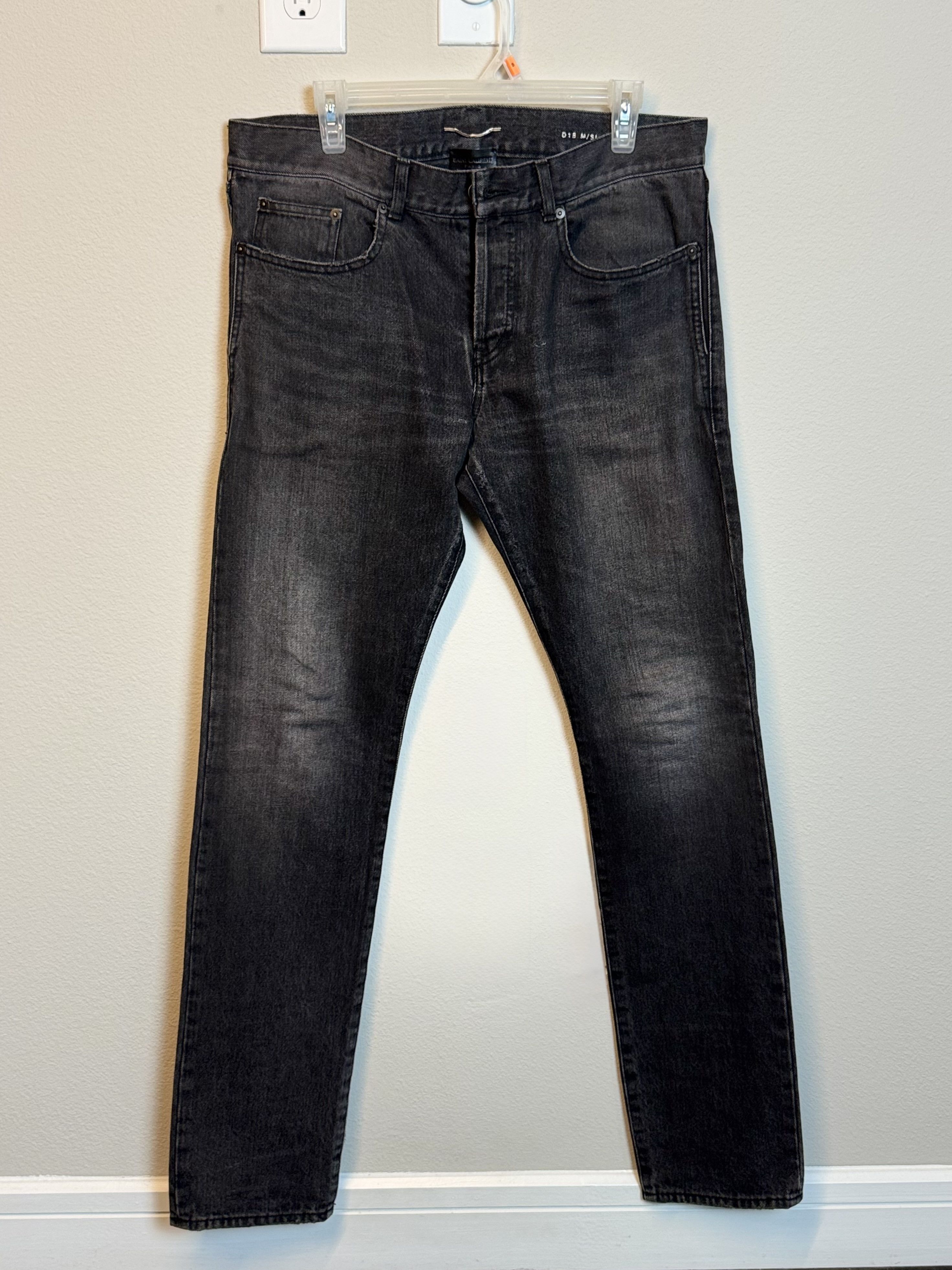 Saint Laurent Paris Saint Laurent Stone Gray Weathered Jeans Size US 32 / EU 48 - 1 Thumbnail