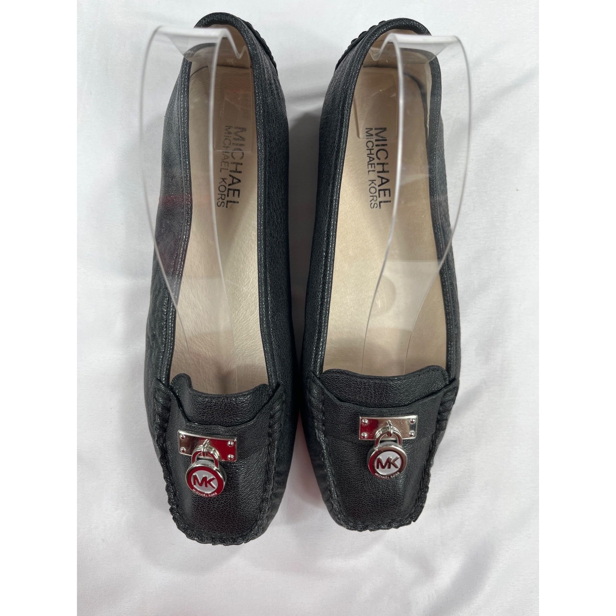 Michael Kors Michael Kors SKU 7790 Womens Black Leather Loafers Size 6.5 Size US 6.5 / IT 36.5 - 2 Thumbnail