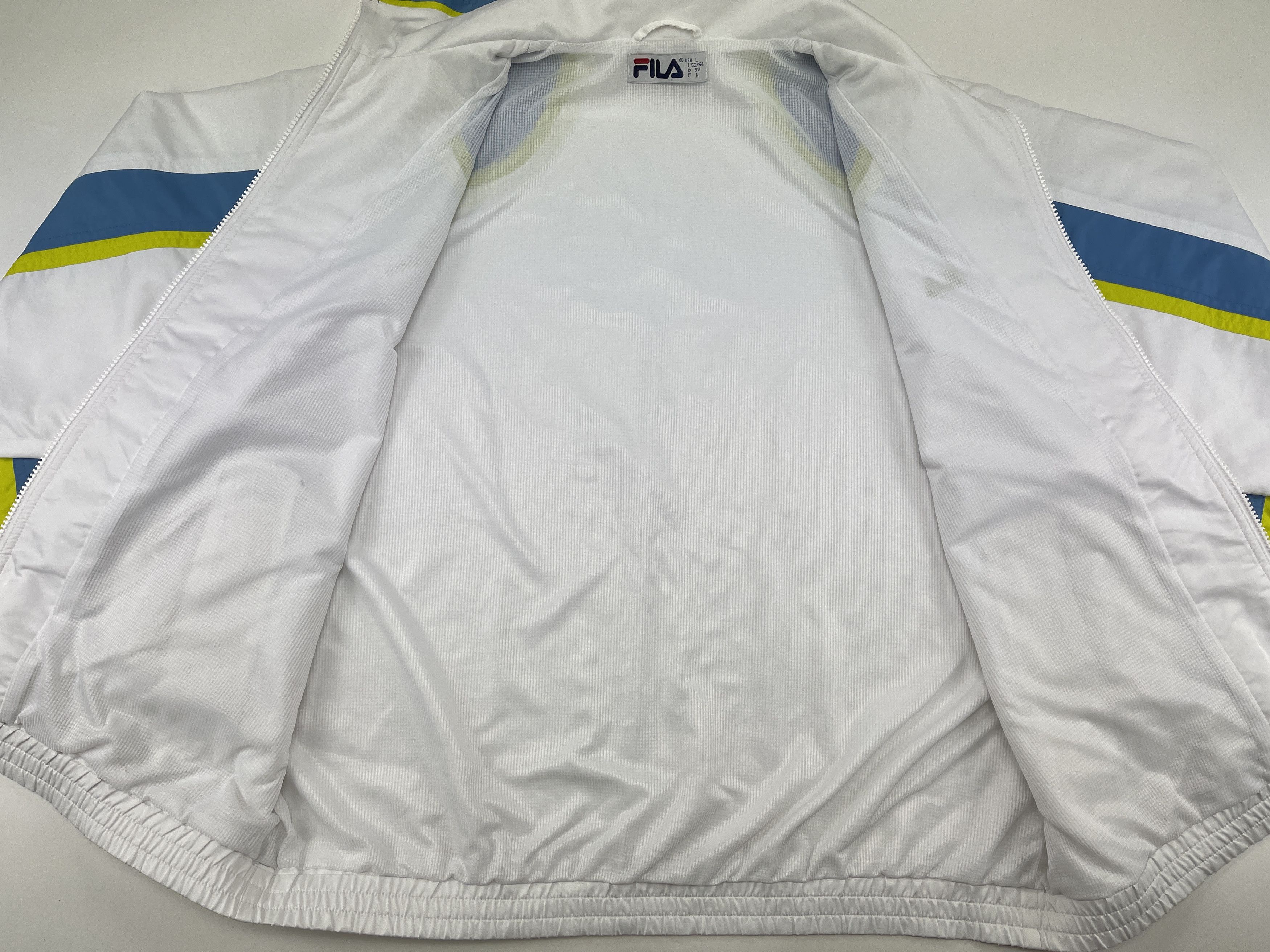 Fila FILA jacket, white, vintage track top, 90s hip hop, 1990s L Size US L / EU 52-54 / 3 - 10 Thumbnail