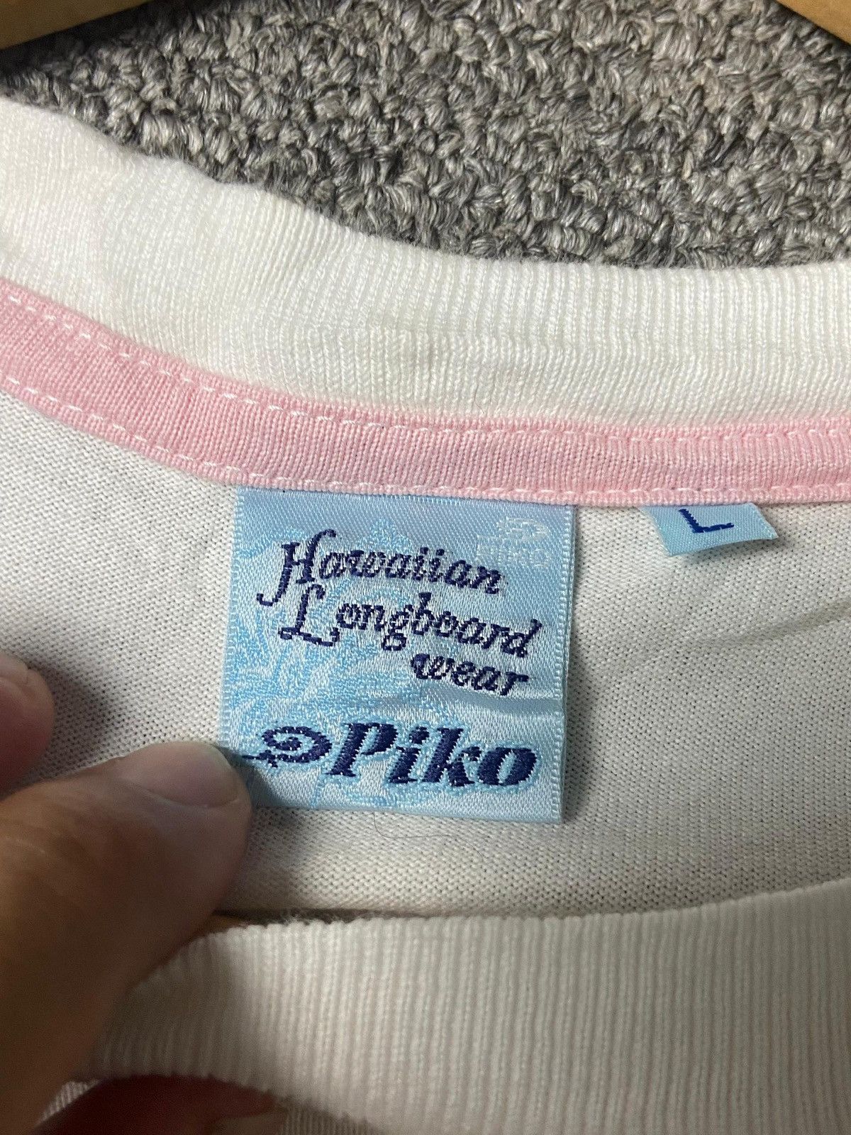 Japanese Brand PIKO Hawaiian Longboard Wear Long Sleeve Shirt (142) Size US L / EU 52-54 / 3 - 8 Thumbnail