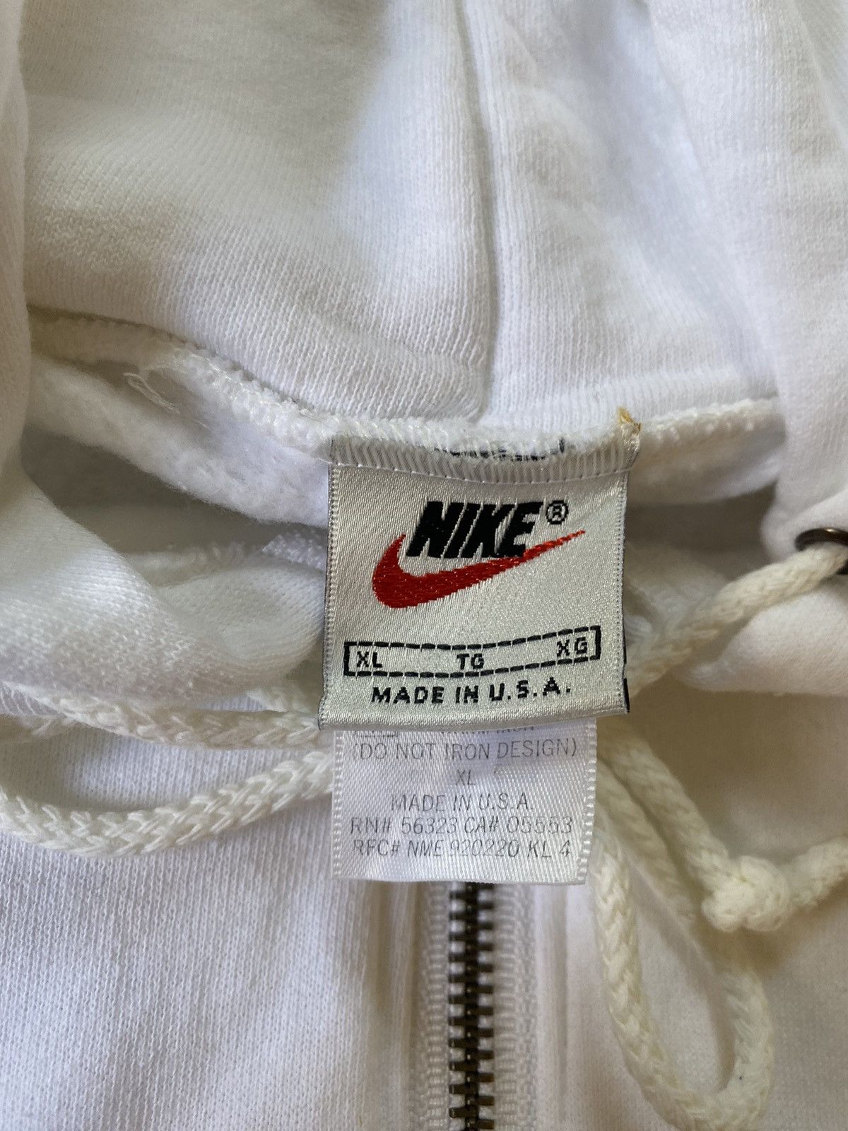 Nike × Vintage Rare Deadstock Vintage 90s Nike Forest Green Swoosh Hoodie Size US XL / EU 56 / 4 - 7 Thumbnail